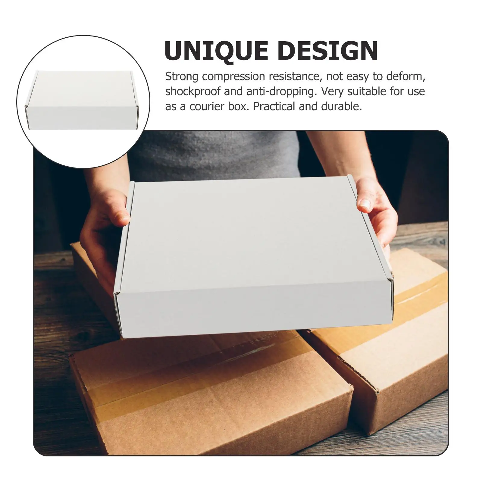 20 Pcs F2 Hard Airplane Box 3 Layers Corrugated Paper Boxes Packaging Envelopes Towels Clothes Reusable