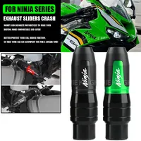 Para NINJA 250 300 400 650R Ninja500 ZX-6R NINJA650 deslizadores de marco de escape de motocicleta almohadillas de tope accesorios protectores contra caídas