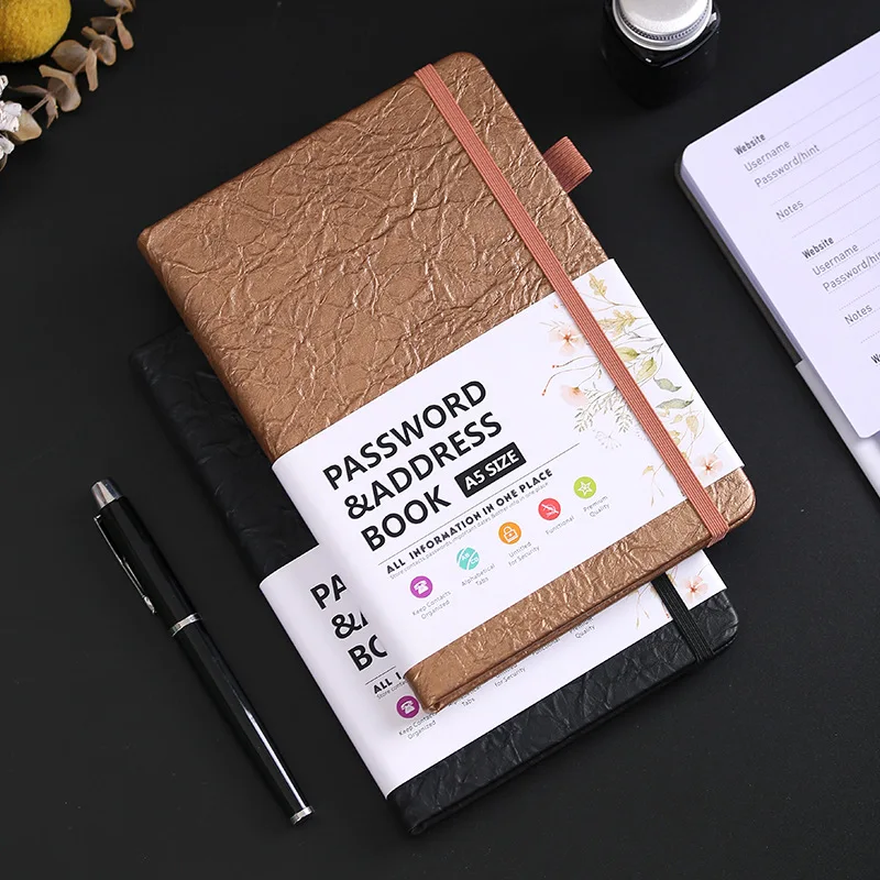 English Password Book with Alphabetical Tabs Multi-color Hardcover Internet Address Organizer Logbook Password Organization