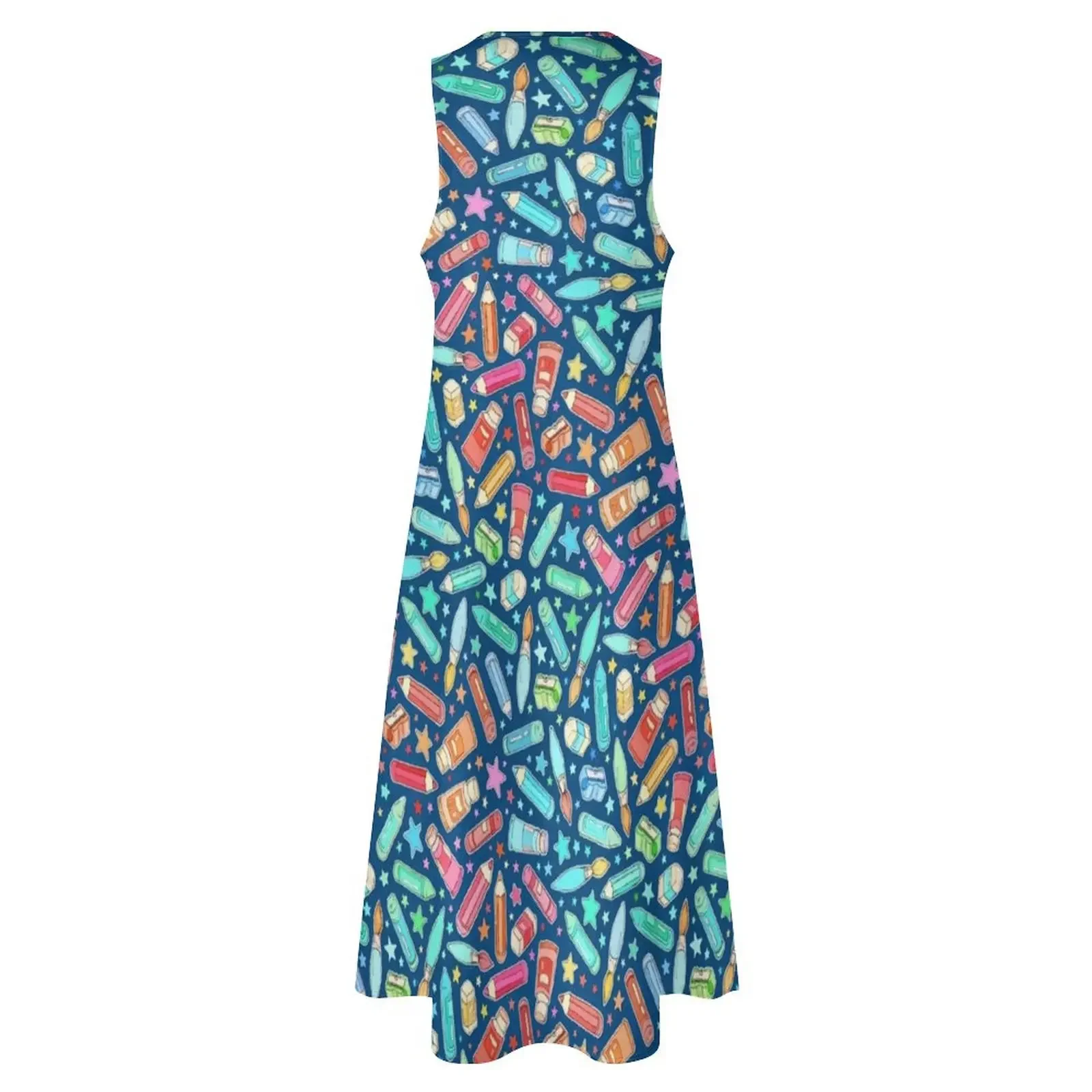 เครื่องเขียนและอุปกรณ์ศิลปะ Rainbow - ชุดเดรสยาวสีน้ำเงินเข้ม ชุดราตรีหรูหรา ชุดเดรสยาวสำหรับงานพรอม ปี 2025