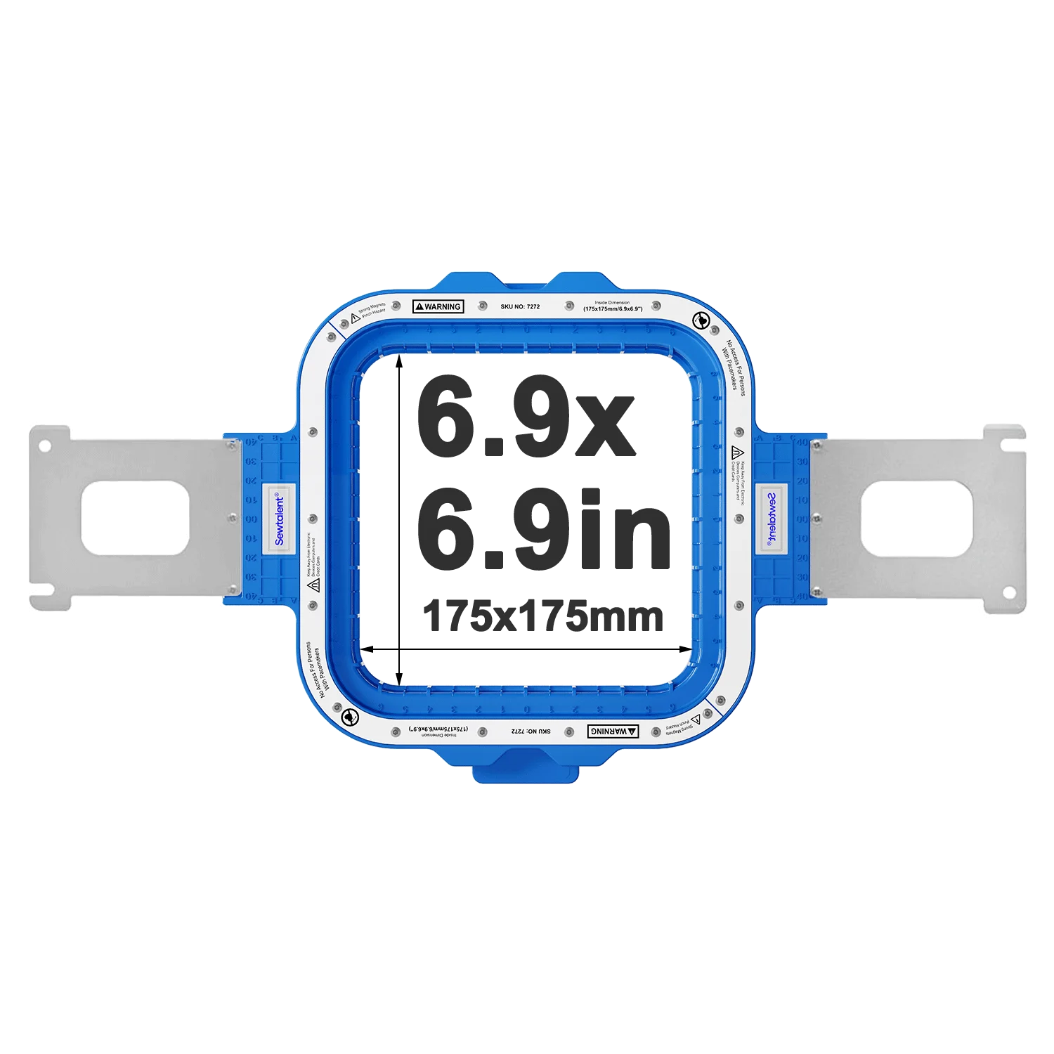 Brother VR PRS100 PR1X PR620 PR650 PR655 PR670E PR680W PR1000E PR1050X PR1055X PR1060W met Sewtalent Mighty hoop Magnetische hoepel