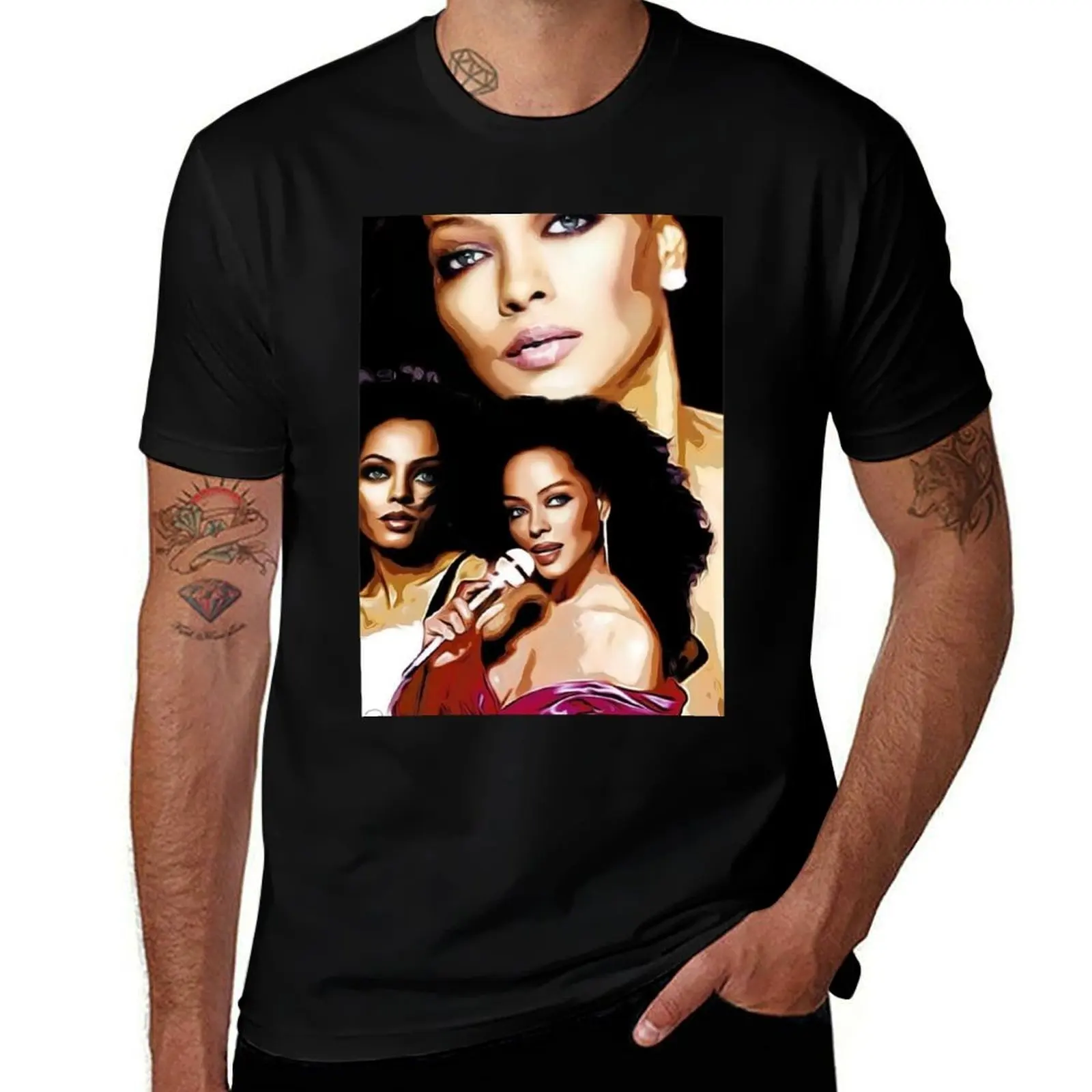 

man t man Ross t T-Shirt tshirt men cotton shirt 100% cotton Diana shirt