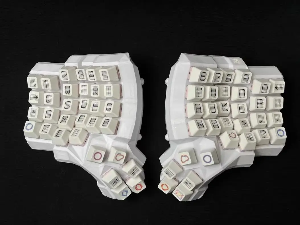 Dactyl Manuform 5*6 Curved Keyboard Wired 3D Print Customized VIAL Ergonomic Split Keyboard Hot-swap Gaming Keyboard PC Gamer