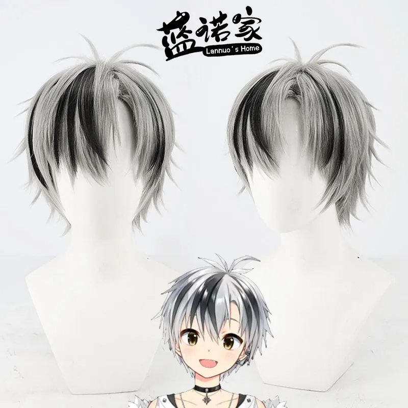 

Game & Anime Suzuki Katsu Cosplay Wig NIJISANJI Heat-Resistant Fiber Synthetic Hair