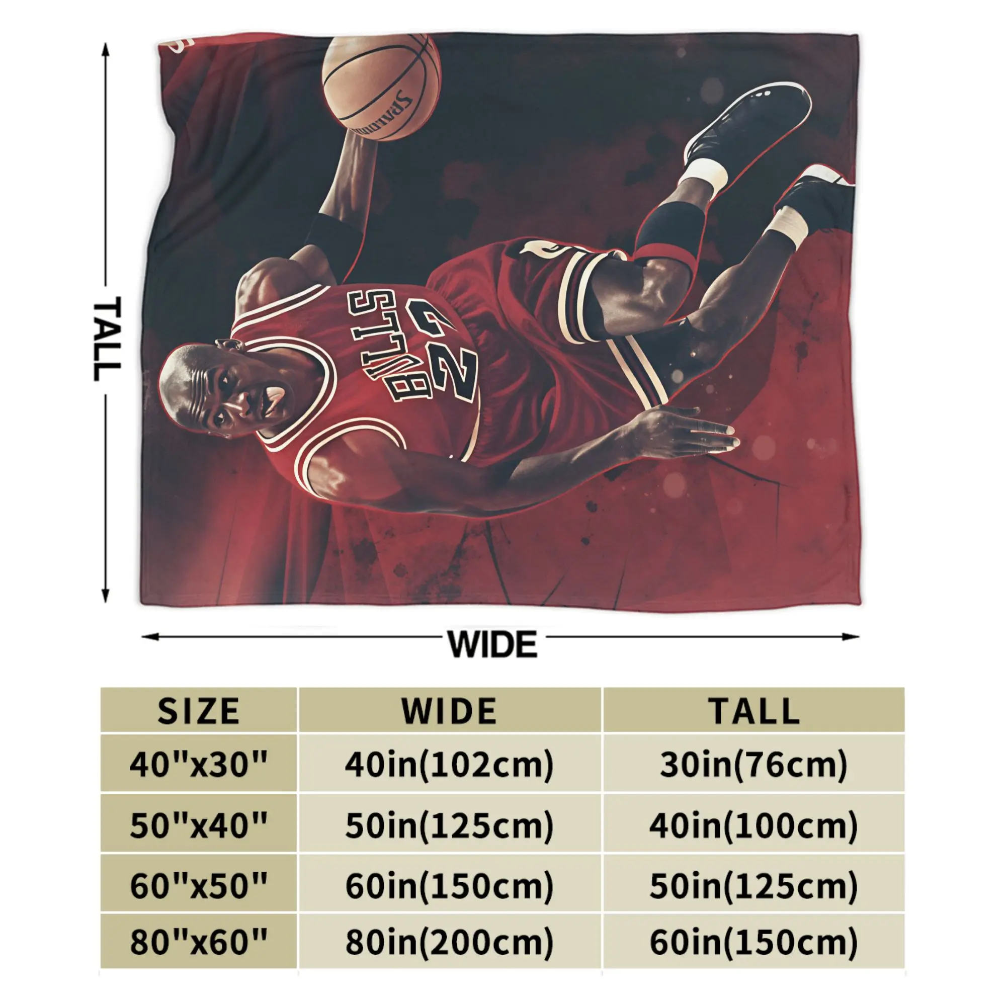 Basketball Michael J-Jordan Blankets Adults Girls  Flannel Throw Blanket For Home Decor Comfortable Quality Bedspread Gift Idea view 6