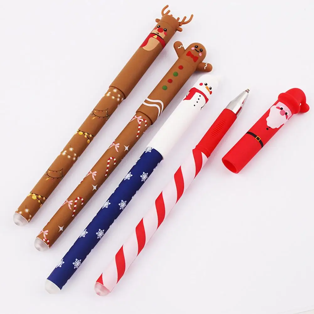 

Christmas Erasable Gel Pen Set 0.4mm Neutral Pen Writing Tool Sign Pen School Office Erasable Supplies For Students ﻿Holiday