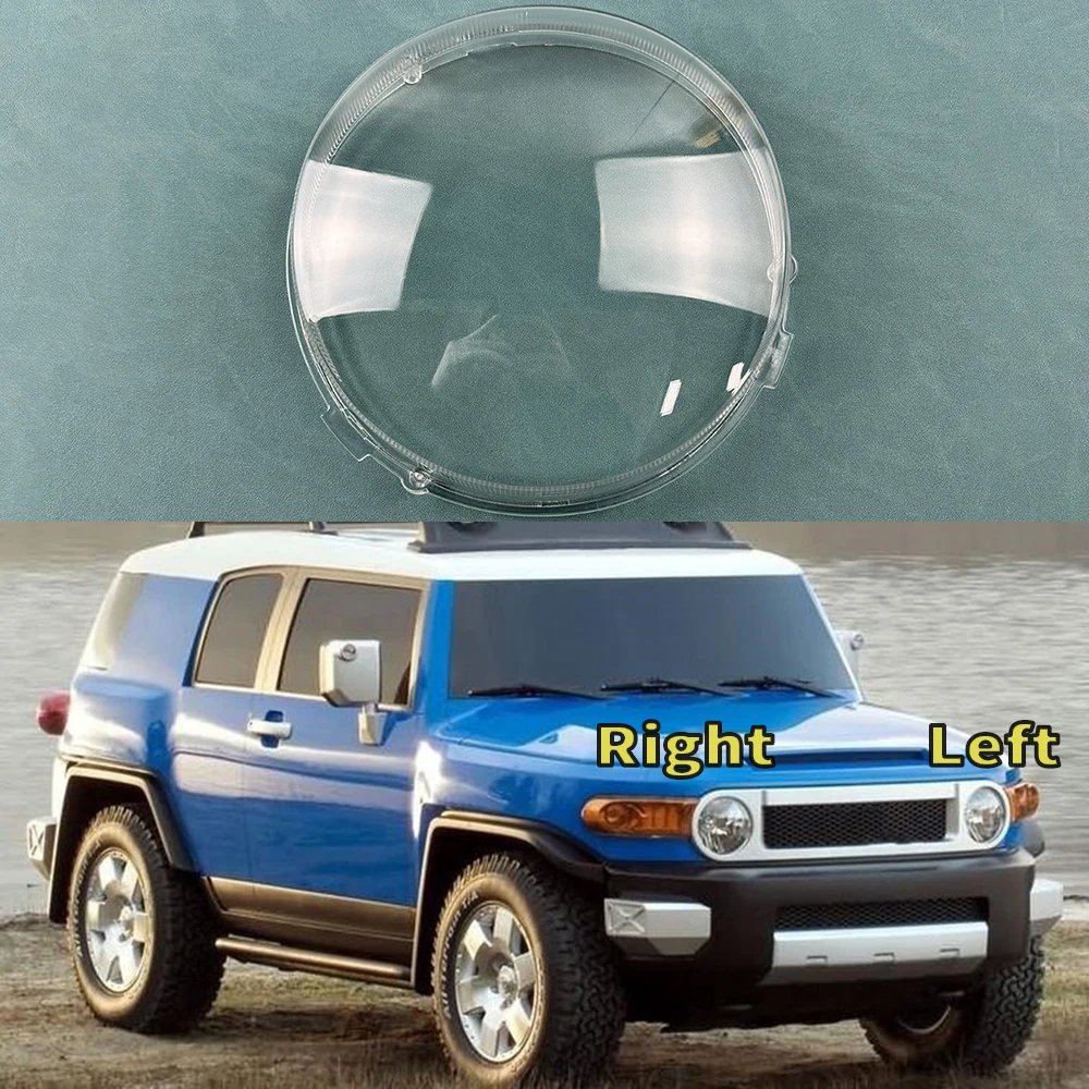 

For Toyota FJ Cruiser Front Headlight Cover Transparent Lamp Shade Headlamp Shell Lens Plexiglass Replace Original Lampshade