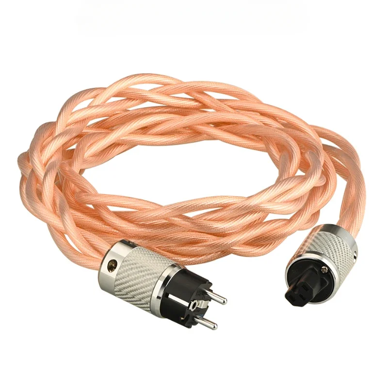 

HiFi Audio Power Cable 5N OCC Single Crystal Copper C13 AC Power Cords for Amplifier DAC CD Player