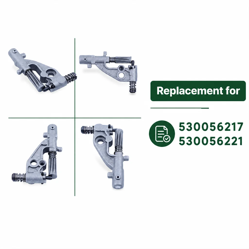 Oiler Worm Gear Pump Pinion Kit Oil Line Replacement For Husqvarna 455 Rancher 455E 460 Chainsaw Saw Parts 537261501 537252601