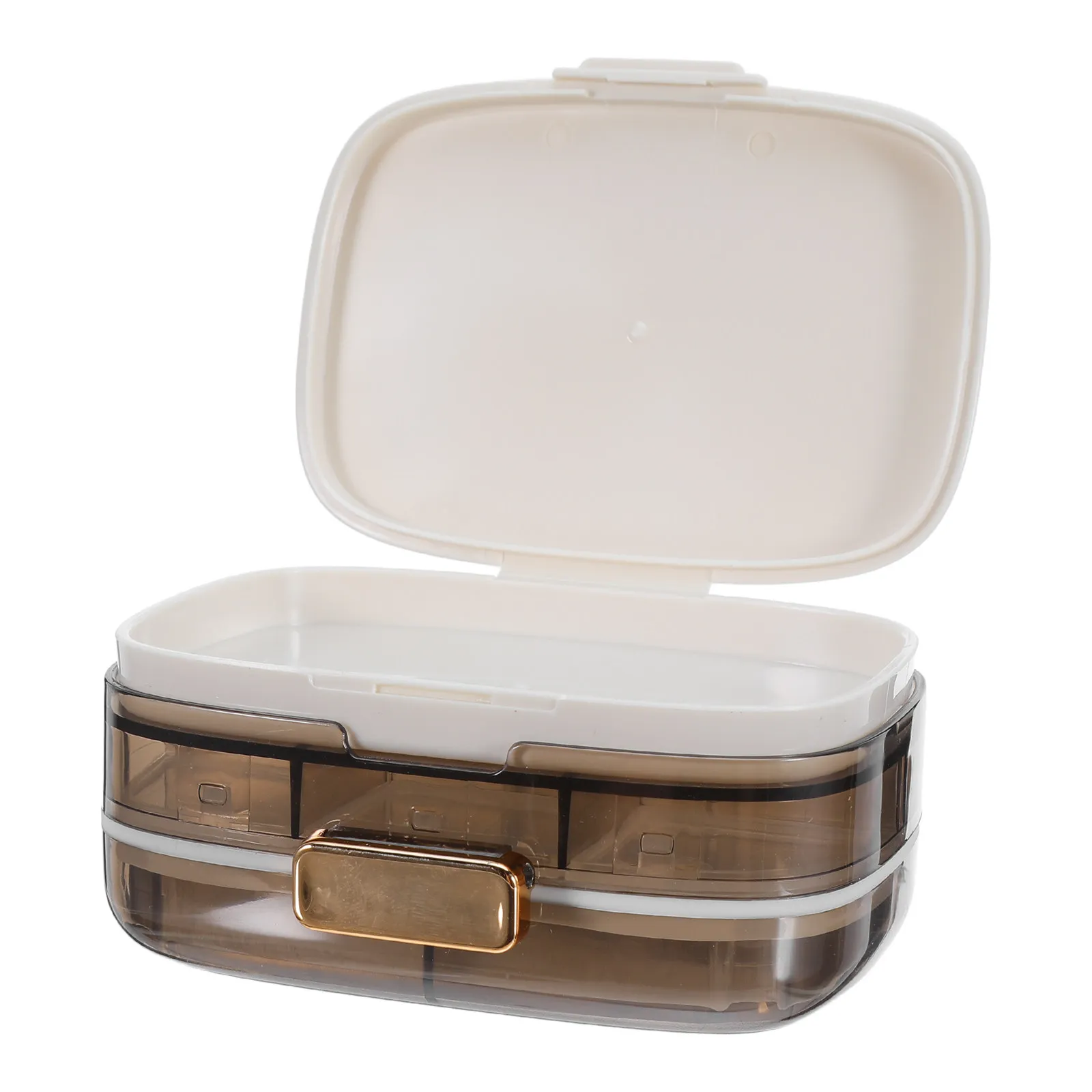 Portable Pill Organizer Box Travel Medicine Storage Container 7 Day Weekly Planner Daily Compartments Supplements