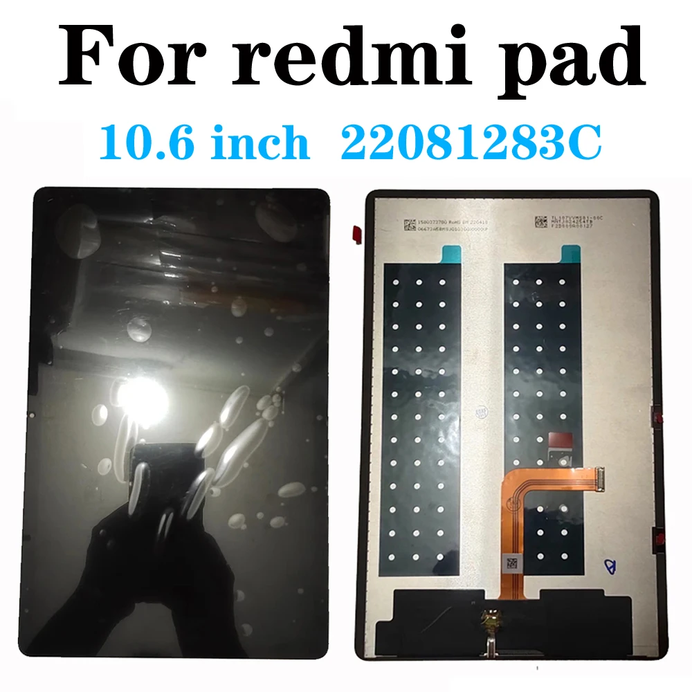 

ЖК-дисплей 10,6 дюйма для планшетов Xiaomi Redmi Pad VHU4254IN, сенсорный экран с цифровым преобразователем и ЖК-дисплеем в сборе 22081283C