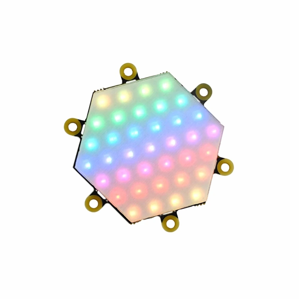 

M5Stack NeoHEX hexagon RGB LED Light board WS2812C-2020-V1 37 lamp beads