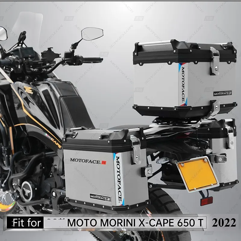 For X-Cape 650 Motoface Series Motorcycle Top Box Rack Side Panniers Bracket Luggage Case Saddlebag with Support 사이드박스