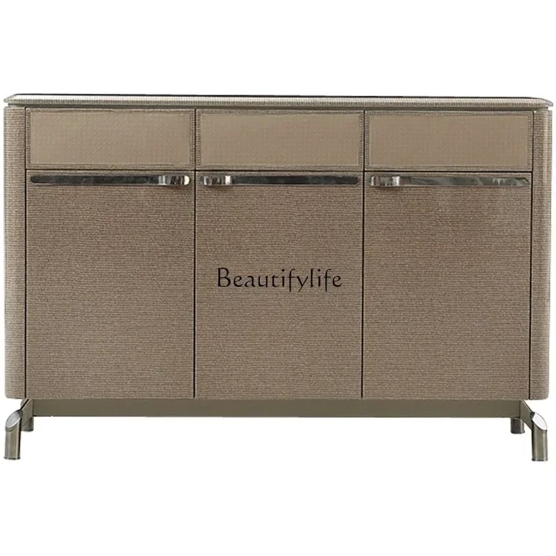 

FG44Modern minimalist solid wood porch cabinet villa high-end restaurant storage decorative cabinet