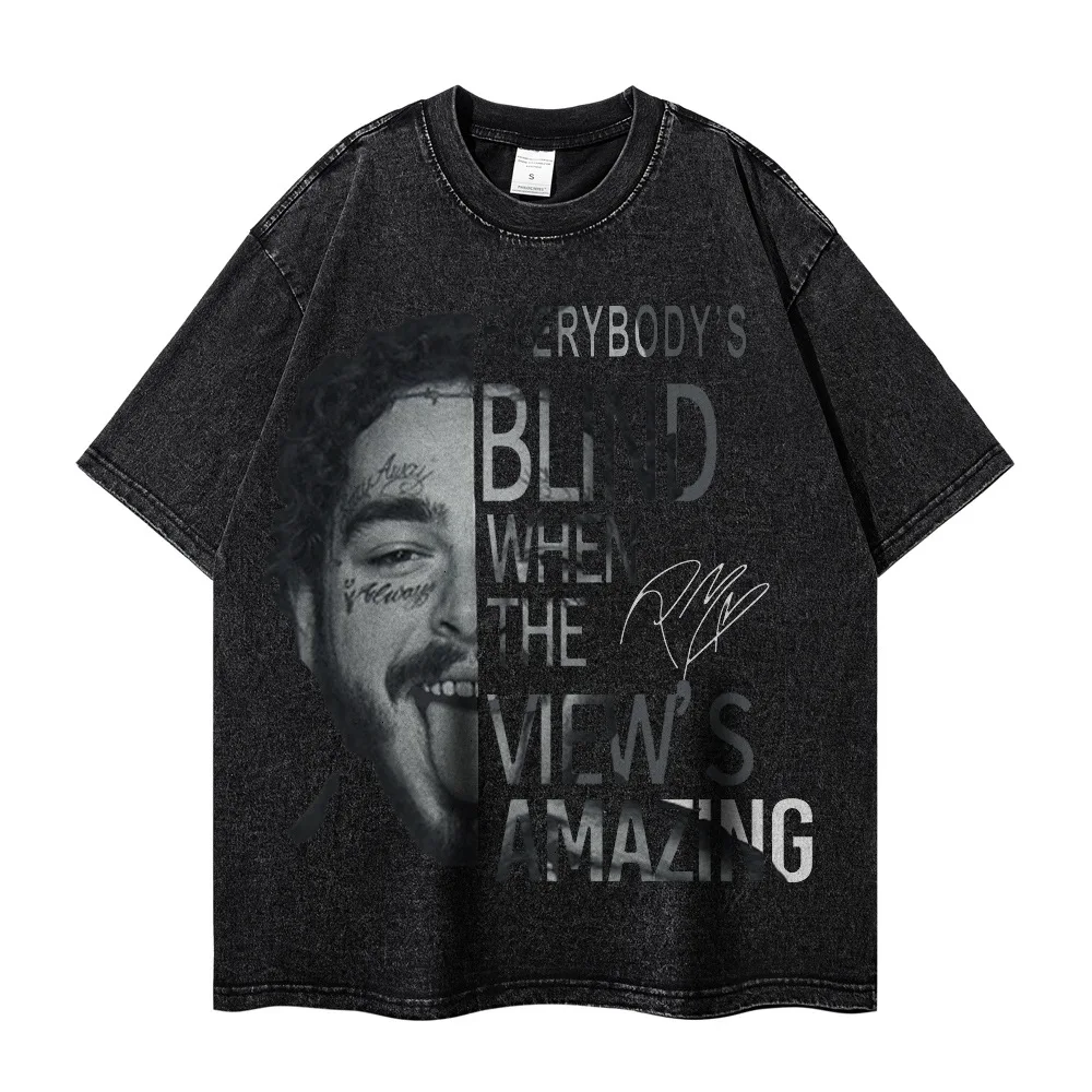 

Shirts for Men Letter Printed Short Sleeved Men's 2025 Summer Casual T-shirt Cotton Top Streetwear