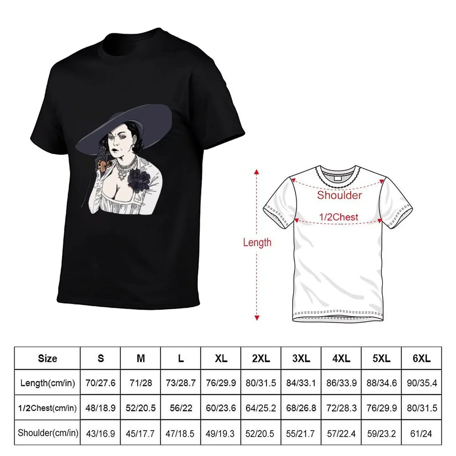 Lady Dimitrescu Pout Resident gift Resident T-Shirt boys animal print man t shirt clothes for men