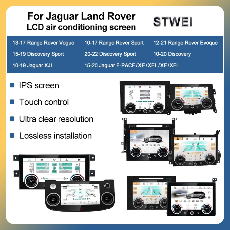 STWEI ADigital AirCon AC Panel Für Land Rover Range Rover Discovery XJL Jaguar XFL XEL Beheizte/Kühlung Digitale Klimaanlage