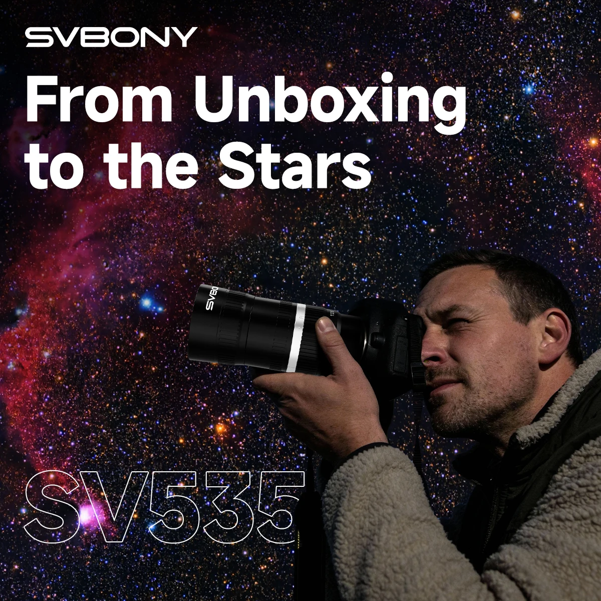 Svbony SV535 Astronomisches Teleskop 105 mm f/2,8 APO Refraktor-Astrokamera-Prime-Objektiv, mit M42/E-Mount für Weltraumfotografie – Detail 23