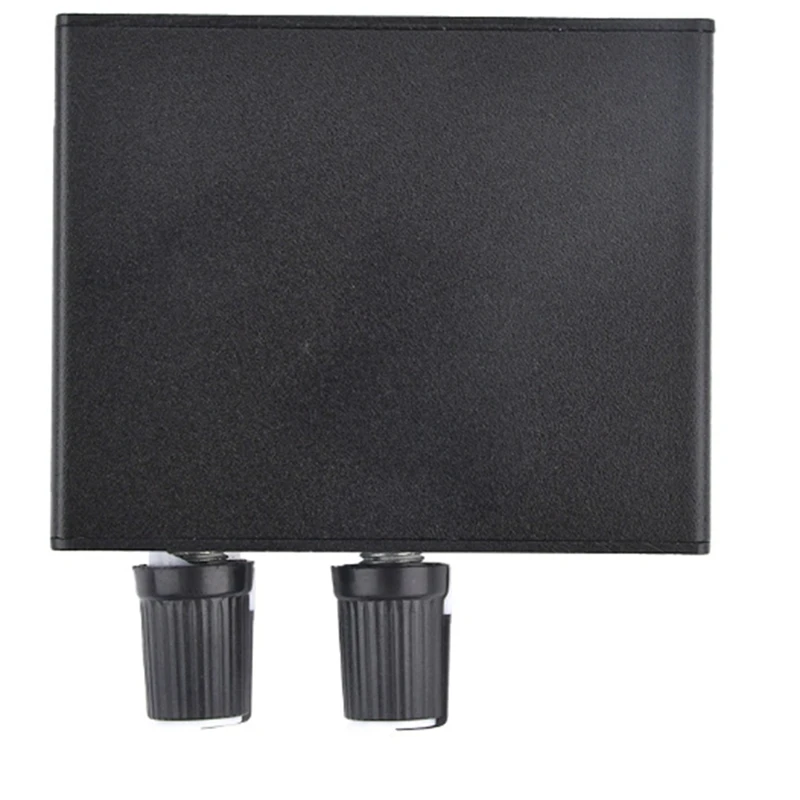 AU-202 2 Input 2 Output Stereo Mixer Audio Distributor for Headphone External Power AMP Volume Alone Control-ABVP