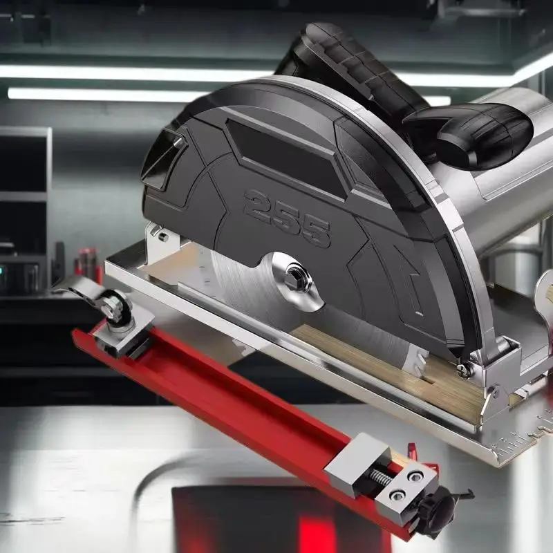 Fijn vervaardigde verstelbare cirkelzaagbaangeleider, bodemplaat van aluminiumlegering Onderdelen voor houtbewerkingsgereedschap.