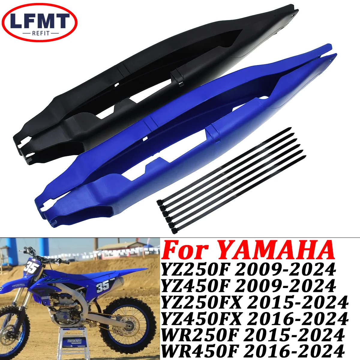 

Motorcycle Swingarm Swing Arm Protector For YAMAHA YZ250F YZ450F YZ250FX YZ450FX WR250F WR450F 2009-2022 2023 2024 Dirt Bike