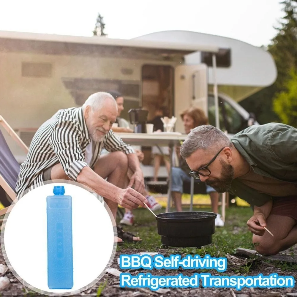 1/2/3 قطعة صندوق ثلج جديد من البولي ايثيلين قابل لإعادة الاستخدام إبقاء تكييف الهواء الطازج مروحة صندوق كريستال الثلج التبريد لوح الثلج الطازج