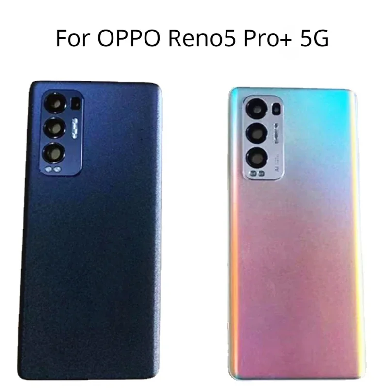 

Brand-new 6.55" For OPPO Reno5 Pro 5G Back Battery PDRM00 PDRT00 Cover Door Housing Glass Back Cover With lenses