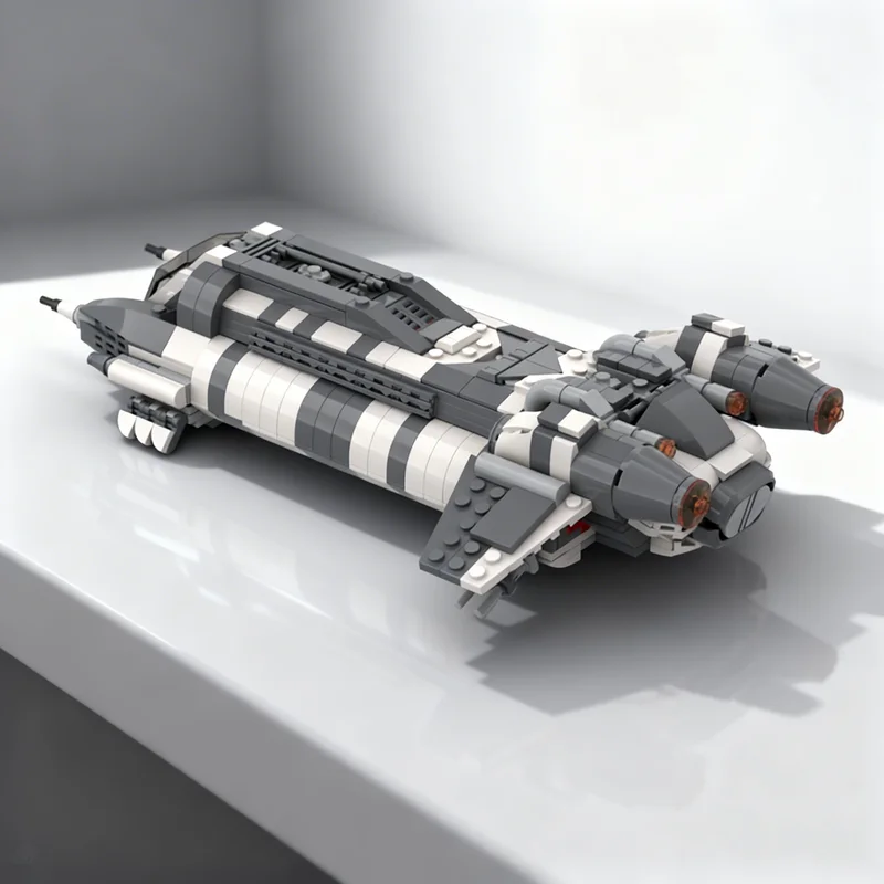 694pcs MOC Skeleton Crew Pirate Gunship Star Battle Model Building Blocks Architecture Toys Christmas Gifts Education Kids Toy