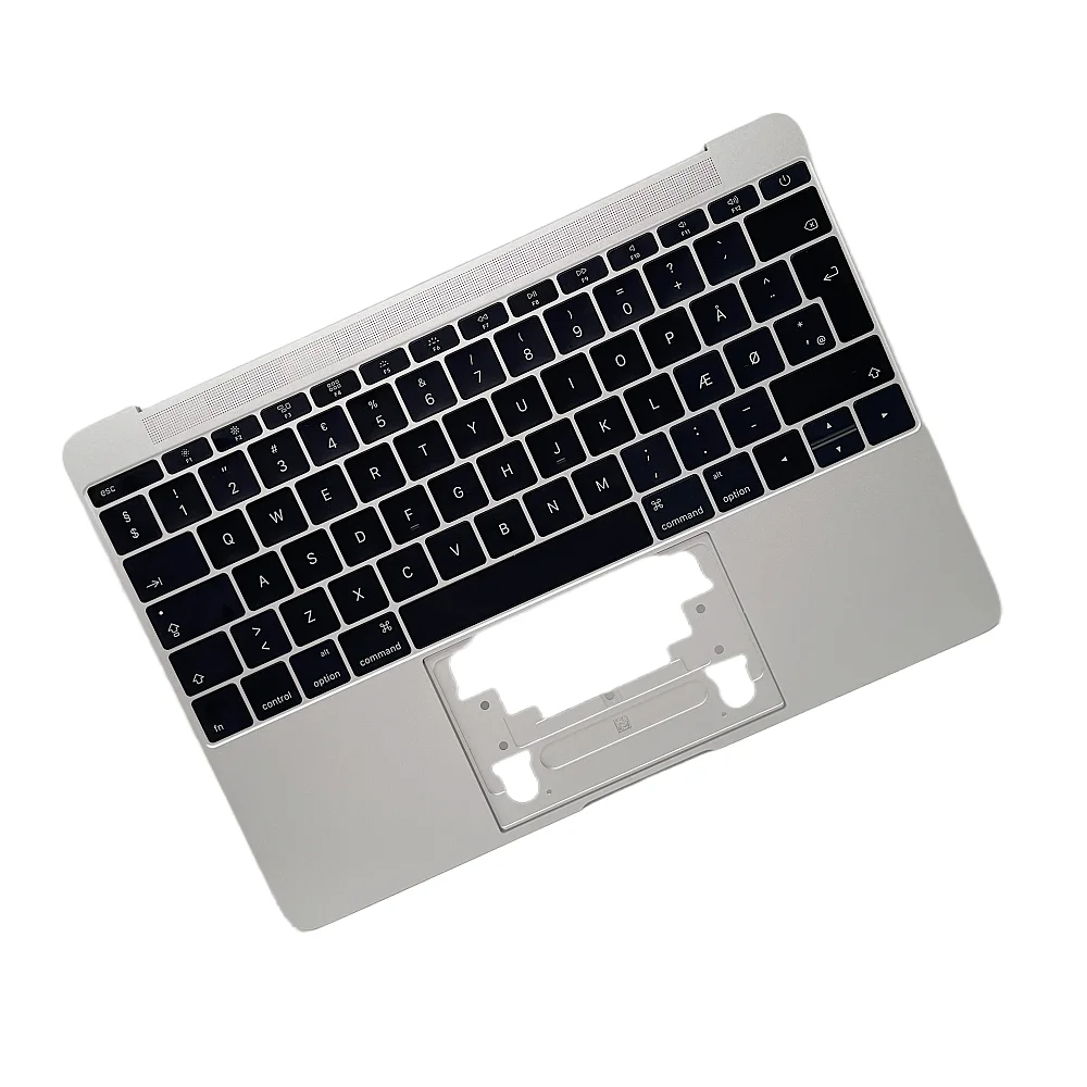 Brand New A1534 Keyboard for Macbook Air 12'' A1534 Early 2015 EMC 2746 UK Top case with keyboard Silver