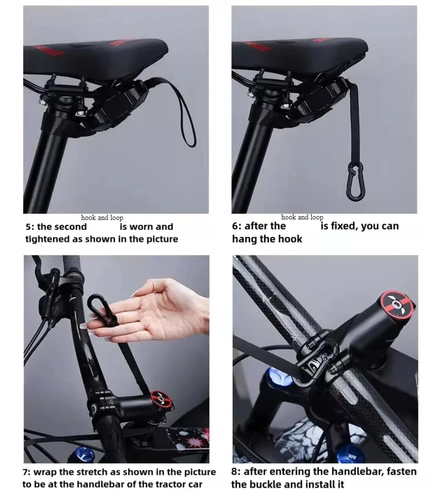 Mountainbike Sport Fahrrad Abschleppseil Fahrradzubehör Eltern Kinder Zugsystem Abschleppgurt Einziehbares Fahrrad Abschleppseil – Detail 8