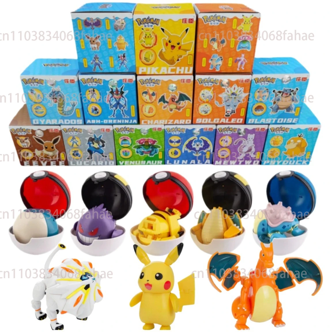 zhuangchen-figuras-pokemon-brinquedos-bolso-monstros-bola-modelo-pikachu-gengar-pokeball-dragonite-snorlax-pokeball-figuras-de-acao-brinquedo