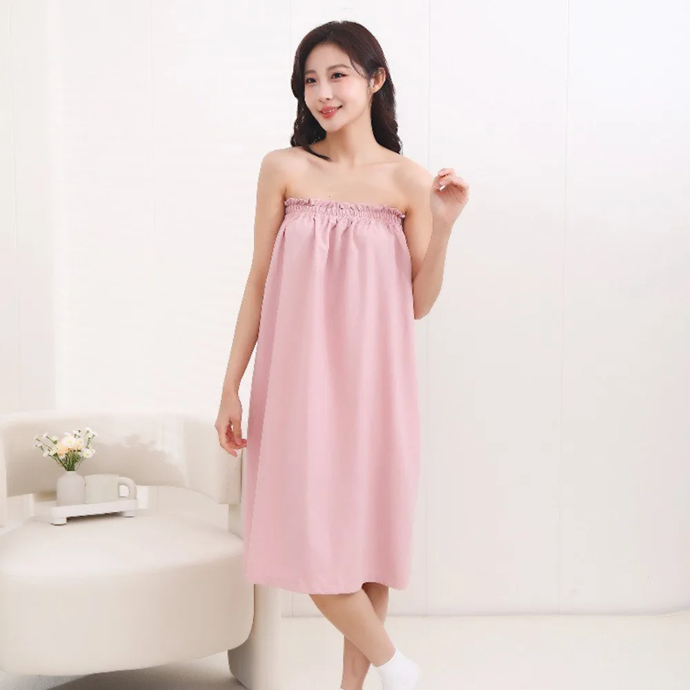 

Soft Women's Bath Towels Oversized Wearable Bathrobe Multi-function Fast Drying Spa Bath Bow Wrap Beauty Salon Sauna Resort