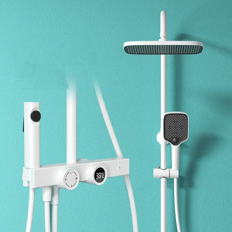 Shower, smart, digital display, shower, rain shower, bath, bath, multi-function, pressurized, shower