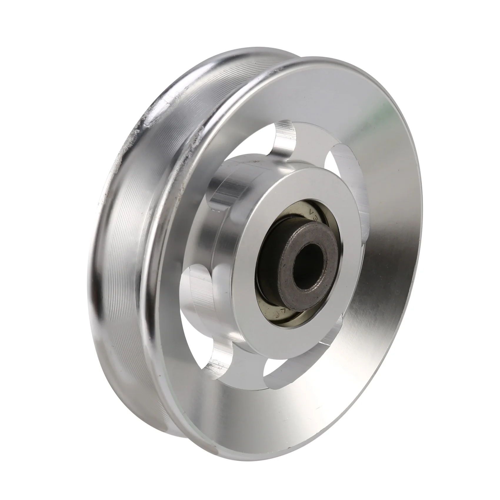 SMIEA 88 มม.อลูมิเนียม Lift Heavy Load Bearing Pulley ล้อสาย GYM Universal อุปกรณ์ฟิตเนสสําหรับปีนเขา Camping กีฬา