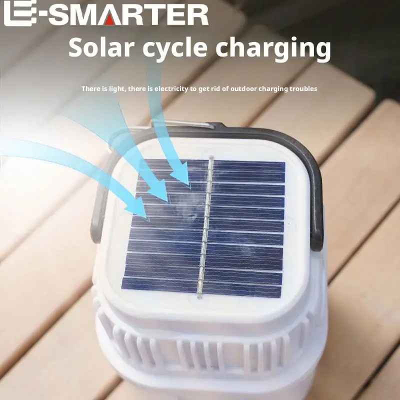 Solar-Powered Charging Outdoor Camping Light Tent Light Multi-Function Type-C Rechargeable Emergency Light