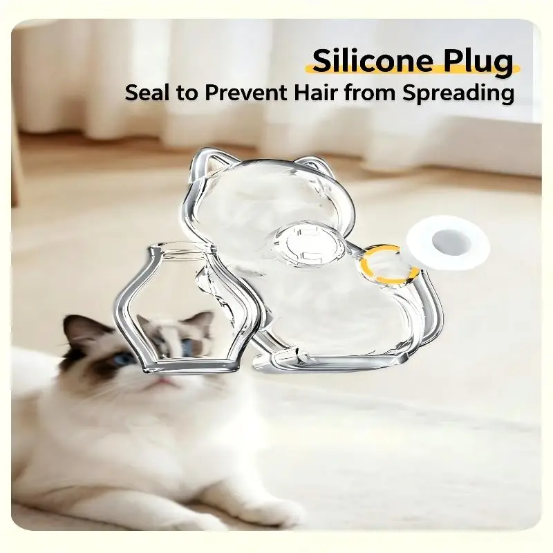 【HG】Cute Pet Fur Storage Refrigerator Magnet Transparent Acrylic Pet Cat Fur And Whiskers Memory Capsule Refrigerator Magnet