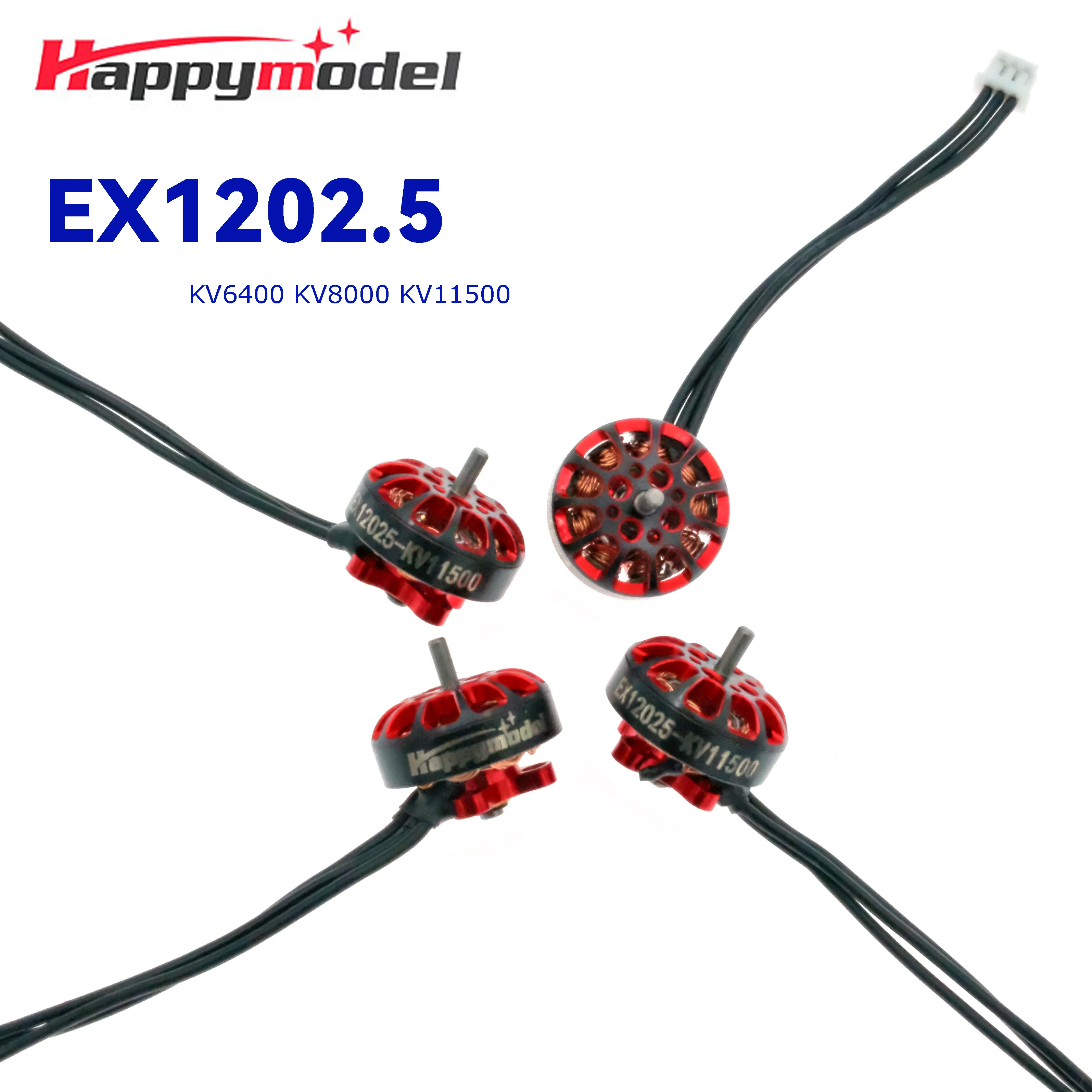 Happy model 1202,5 6400kv 8000kv 11500kv 2-3s fpv bürstenloser Motor cw ccw für rc fpv 2,5 inch 3inch Freestyle Drohne crux3 diy Teile