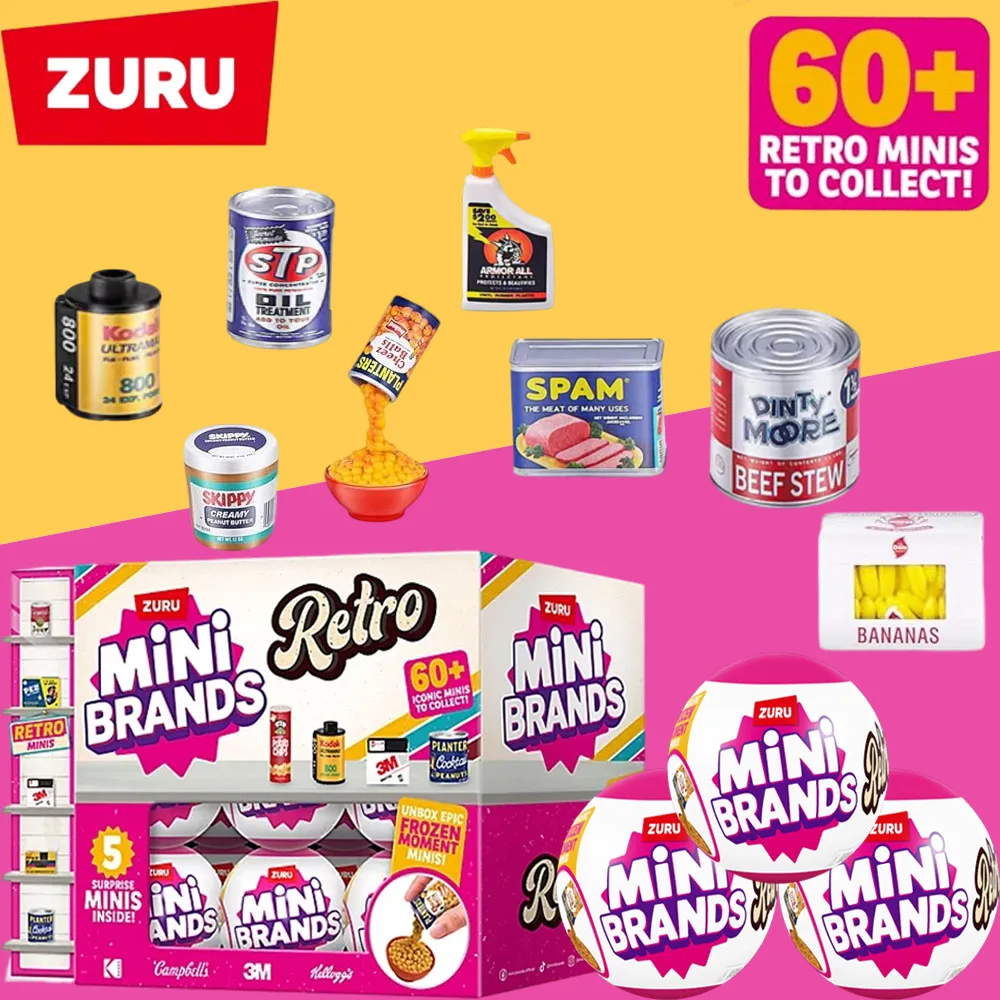 

Zuru Mini Brands Retro ball Blind Box Zuru Series Mystery Box Collectible Toys Decoration Birthday Gift For Kids Customized