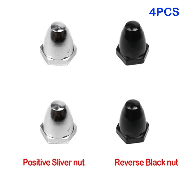 4pcs 5mm 6mm M6 CW CCW Propeller Fixed Adapter Nut Cap Self-locking Cover Plastic Nut for 800kv 2212 2312 2213 Brushless Motor