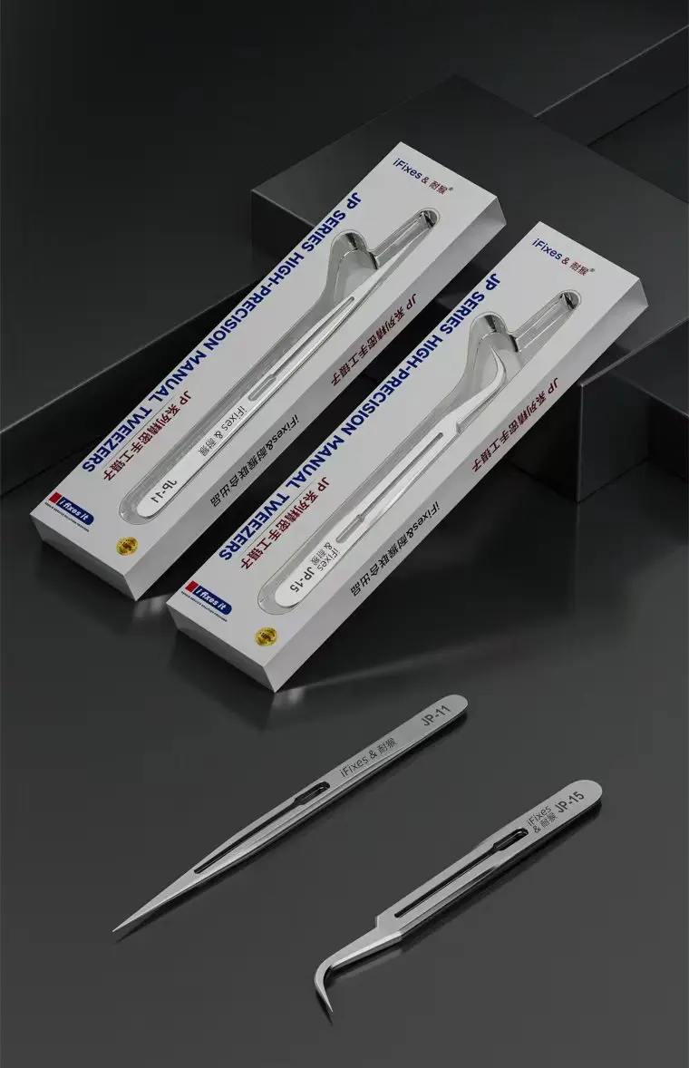 ملاقط يدوية عالية الدقة من سلسلة iFixes/JP/إصلاح وحدة المعالجة المركزية المتنقلة/ملاقط سلك القفز/ملاقط من الفولاذ المقاوم للصدأ من الدرجة الصناعية #4