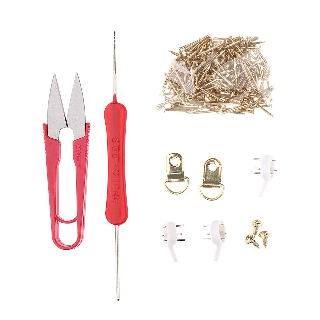 Geometric String Art Crafts DIY Nail Painting Kit Wooden Craft Set for Room Office Decoration