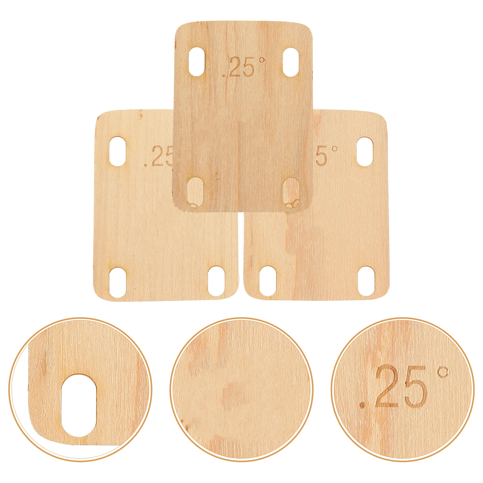 

3 Pcs Guitar Spacers Accessory Neck Shims for Boy Plate Electric Replacement Bolt-on