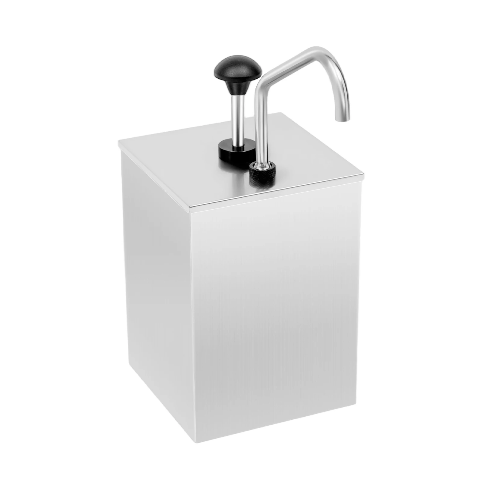 

Single-Head Soy Sauce Pump 4.2qt Capacity 304 Stainless Steel Press Pump Extended Nozzle Suitable For Cafes Western Restaurants
