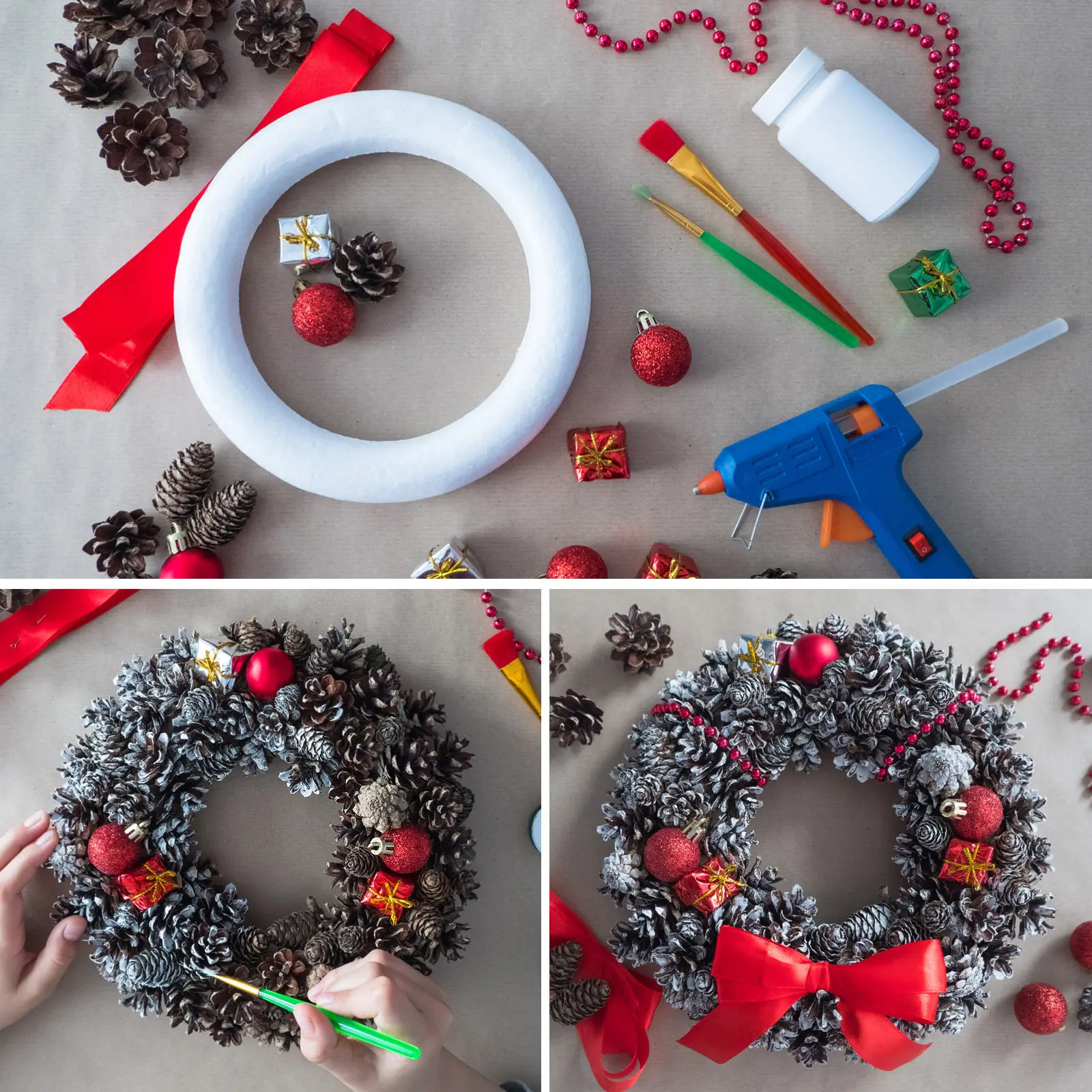 

Premium DIY Foam Ring Molds for Handmade Wreaths Garlands Ornaments Craft Supplies Valentine's Day Decoration Painting Crafting