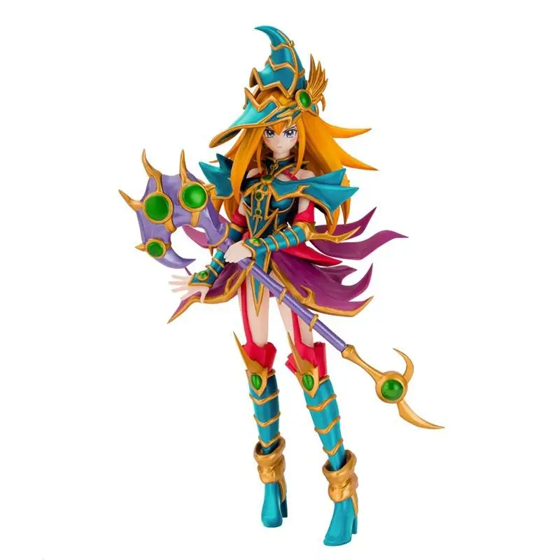 

Yu-Gi-Oh! Scenic Figure Genuine Anime Toy Equal Arts Magician Girl Konami Figure Model Doll Collection Room Decora Toys Gifts