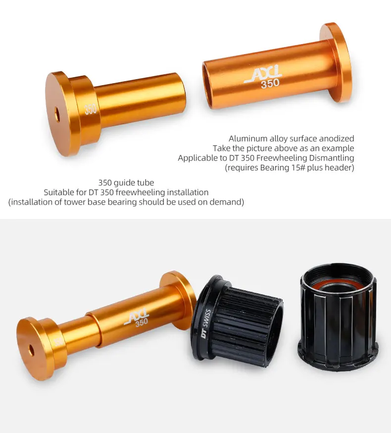Bicycle Quick Release Thru Axle Hub Bearing Installation Removal Tool Bike XD DT350 Freehub Hub Body DT Ratchet Star Repair Tool