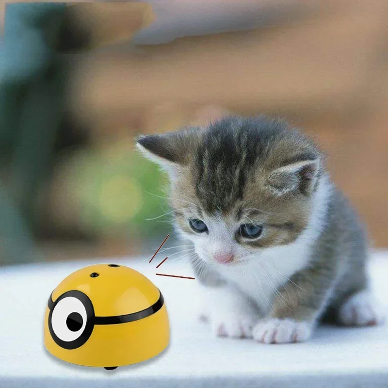 Mainan Interaktif Anak-anak Sensor Inframerah Hewan Peliharaan Kelinci Perlengkapan Hewan Peliharaan Aksesori Mainan Pelarian Cerdas Kucing Anjing Otomatis