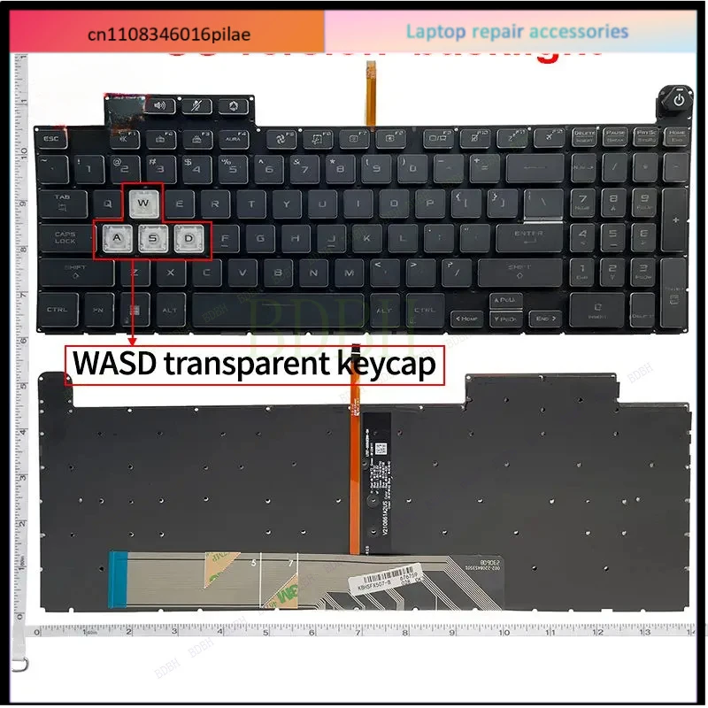 US Laptop Keyboard for ASUS TUF Gaming  FX507 FX607 FA507 FA507R FX707 FX517 GA507 FA707R FA617 2022 2023 Z/ZC/ZE/ZM/ZR