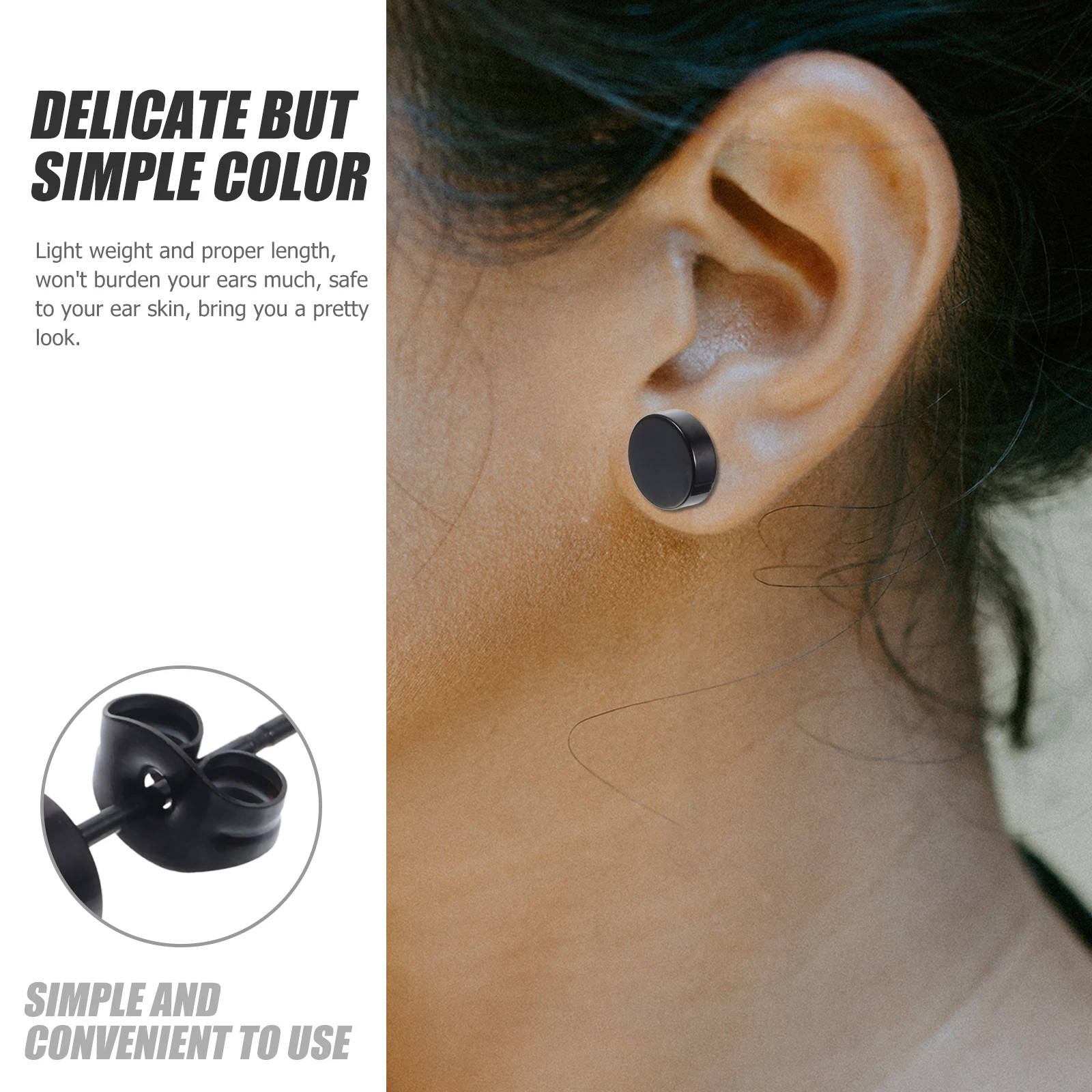 

20 Pcs Decorate Titanium Steel Earrings Lovers Trendy for Stud Women Studs Unisex
