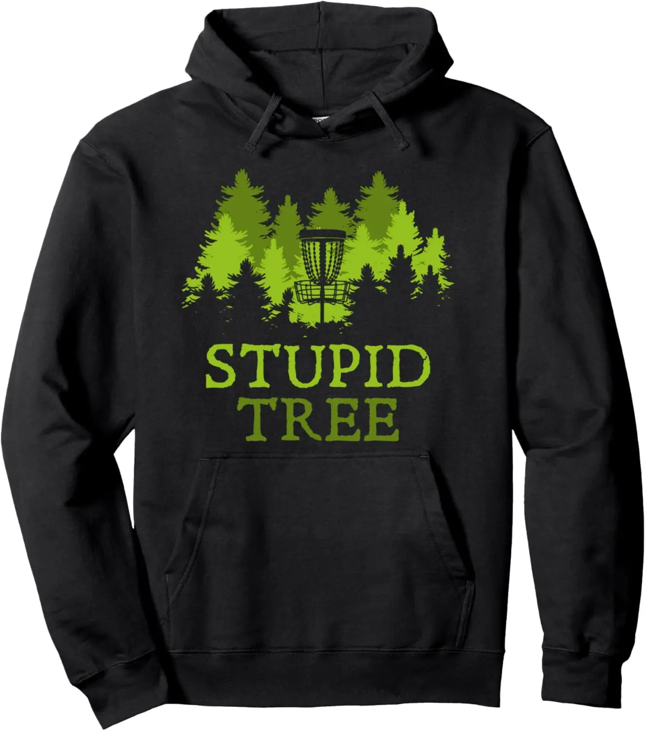 Funny Disc Golf Player Gift Stupid Tree Disc Golf Hoodie Unisex Autumn Streetwear Tops Customizable Sweatshirtwomen Mens Hoodie